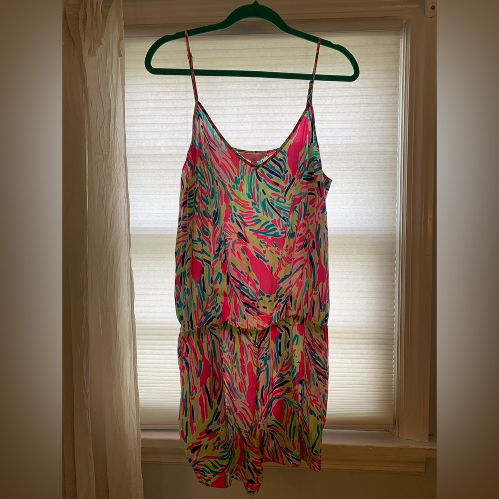 COPY - Lilly Pulitzer silk romper XL